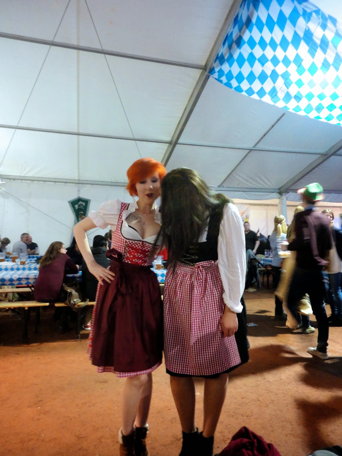 german dirndls traditional dress at edinburgh oktoberfest