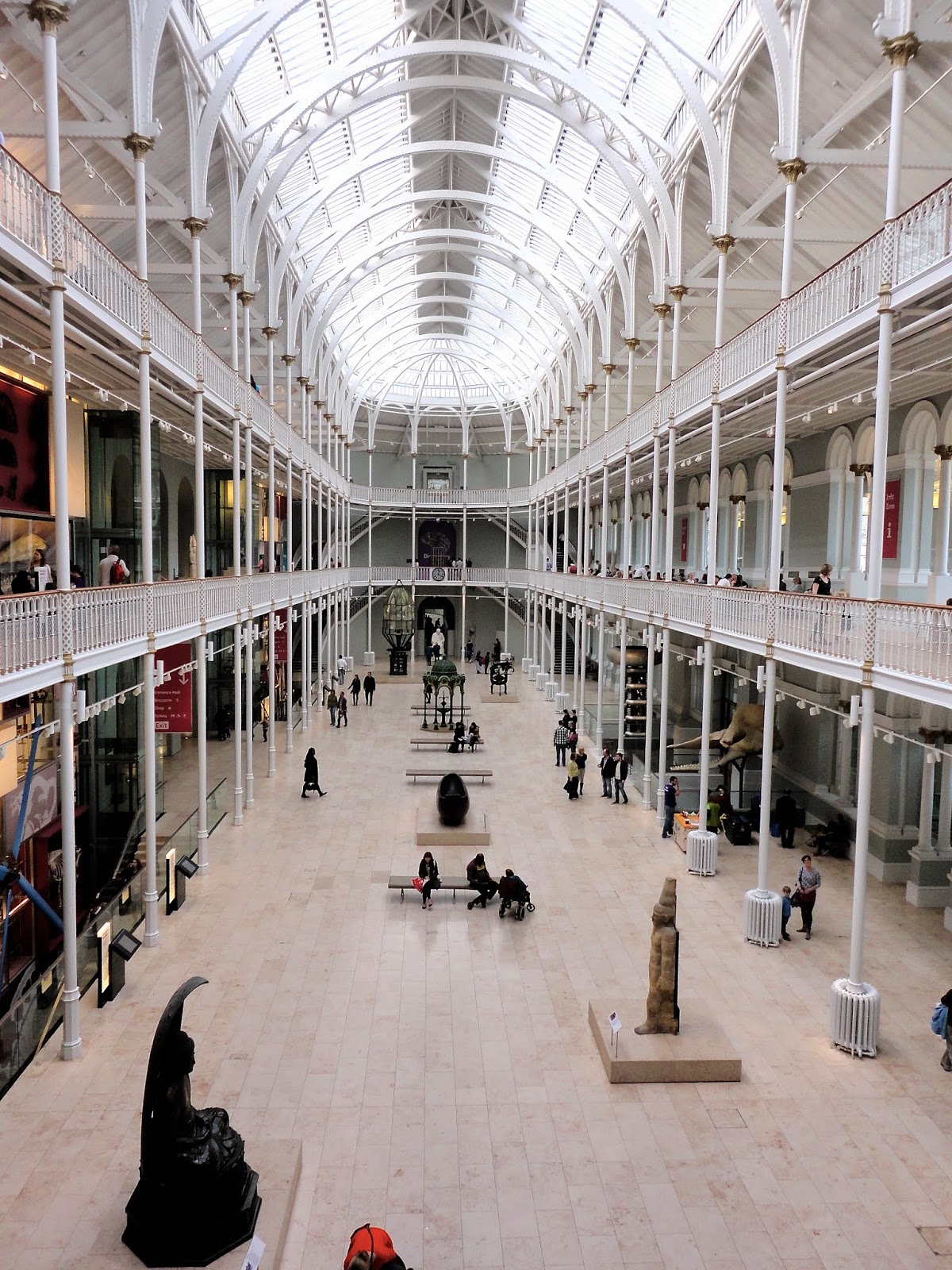 Main hall of National Museum of Scotland, Edinburgh