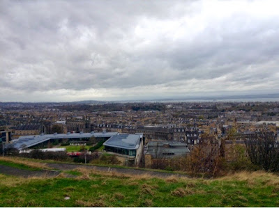 view of edinburgh city taken from calton hill