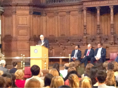 Gopal Krishna Gandhi lecture inside McEwan Hall India Day Edinburgh