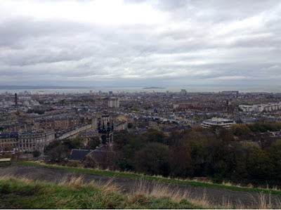 view of edinburgh city from calton hill