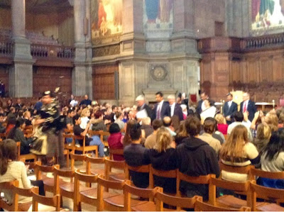 Gopal Krishna Gandhi bagpiper McEwan Hall Edinburgh India Day lecture