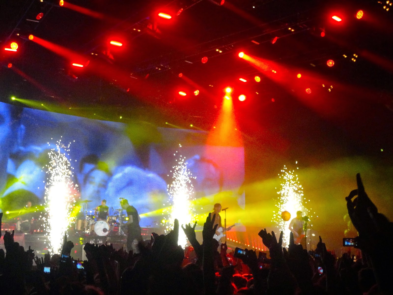 All Time Low performing live in concert in Glasgow Hydro