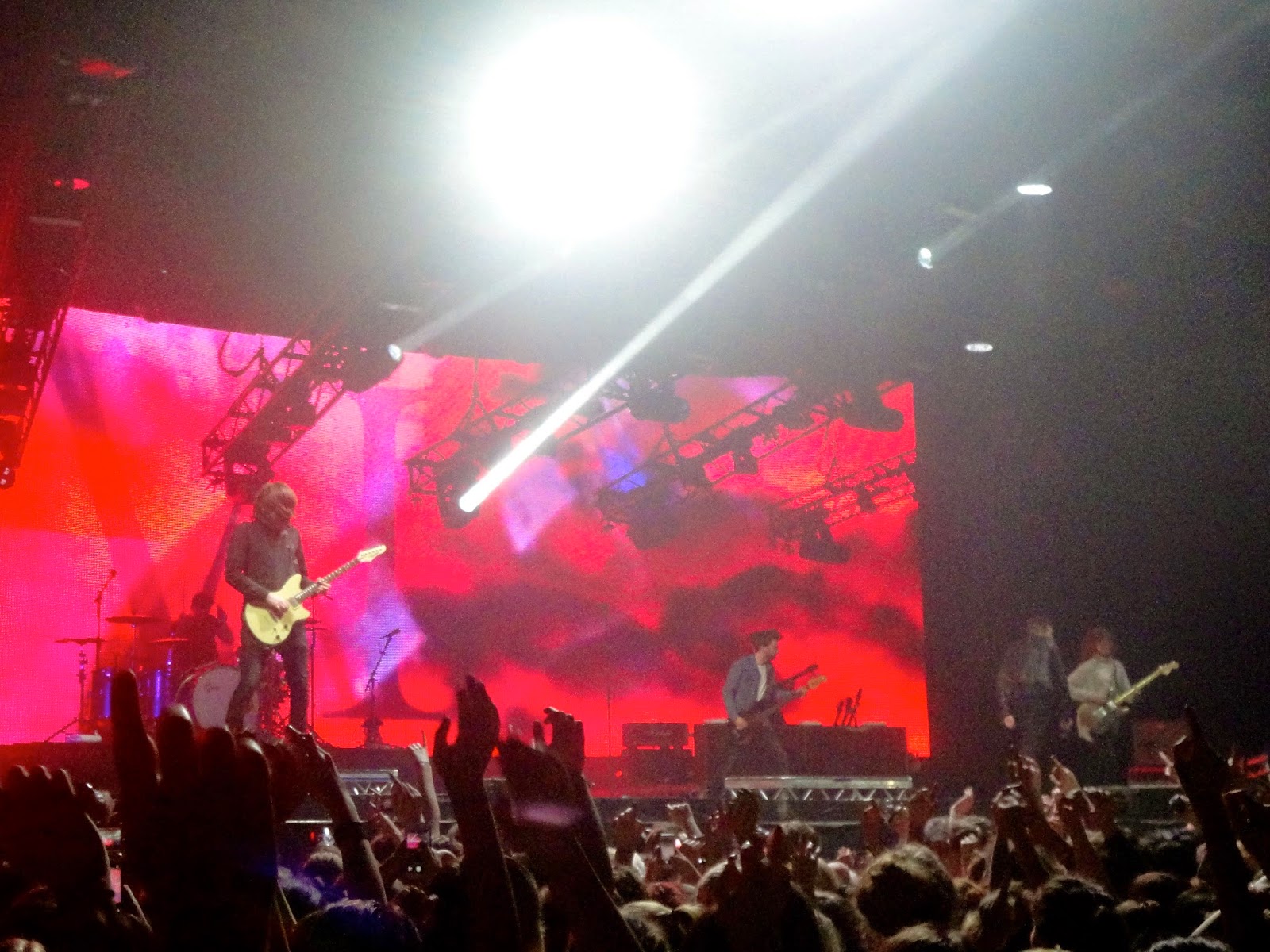You Me At Six performing live in concert in Glasgow Hydro
