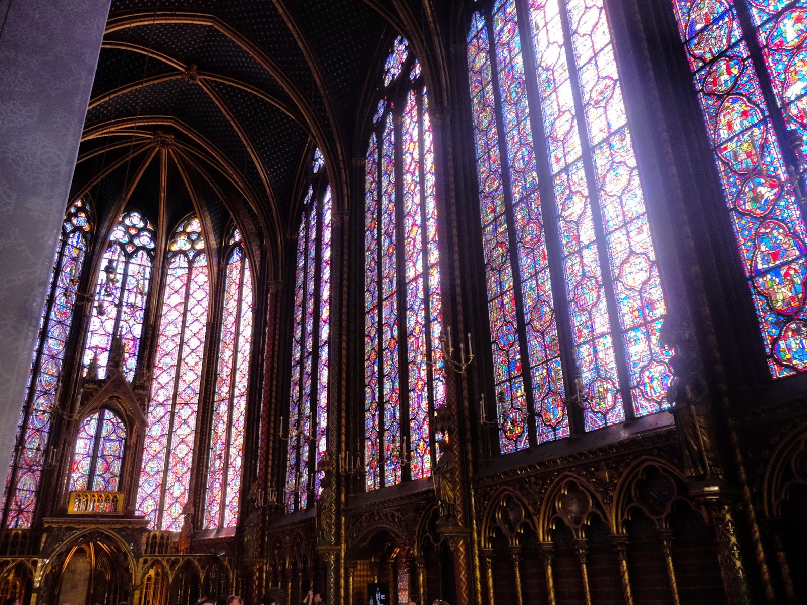 Interior of Sainte-Chapelle, Paris