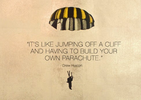 Drew Huston parachute quote