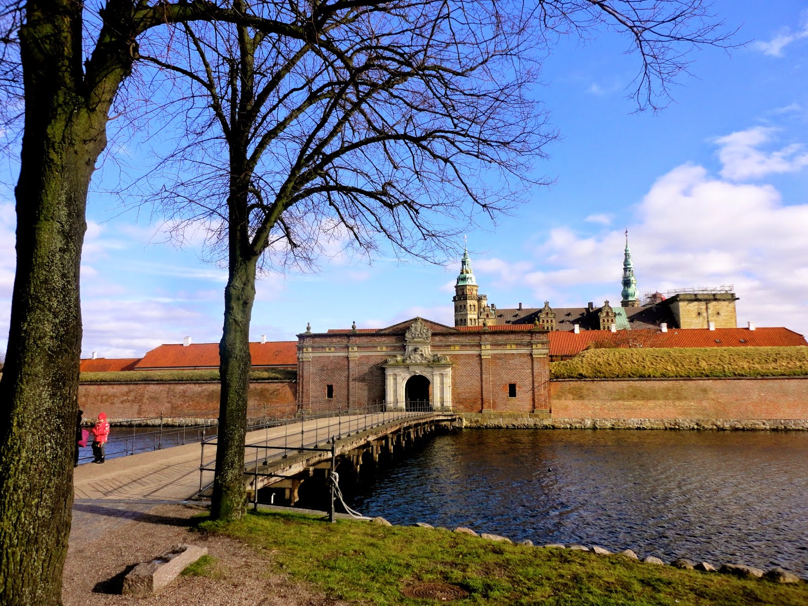 Gate & moat at Kronborg Castle, Helsingor