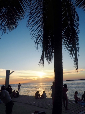 Sunset at The Split on Caye Caulker, Belize