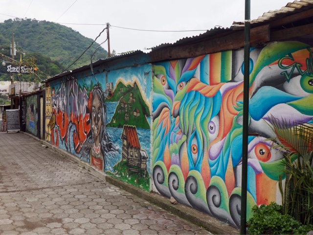 Street art in San Pedro La Laguna, Guatemala