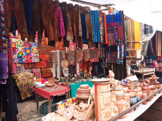 Market stall at Chichicastenango, Guatemala 