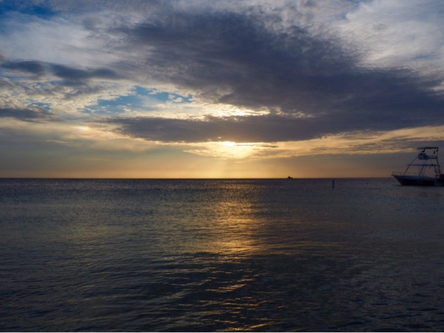 Sunset on Roatán Island, Honduras