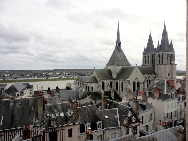 View of Blois from the château, in the Loire Valley of France
