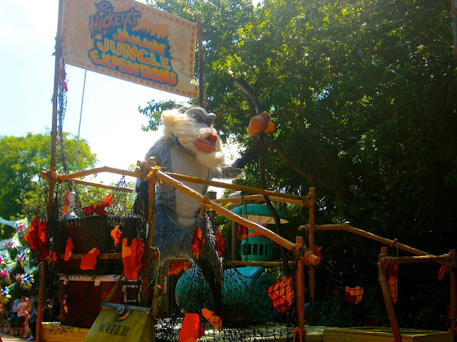 Rafiki on a float in the Jungle Parade - Animal Kingdom, Disney World, Florida