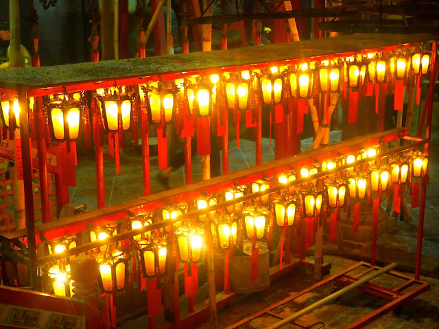Lanterns inside Man Mo Temple, Sheung Wan, Hong Kong