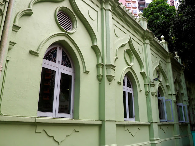 Exterior of Jamia Mosque, Central, Hong Kong