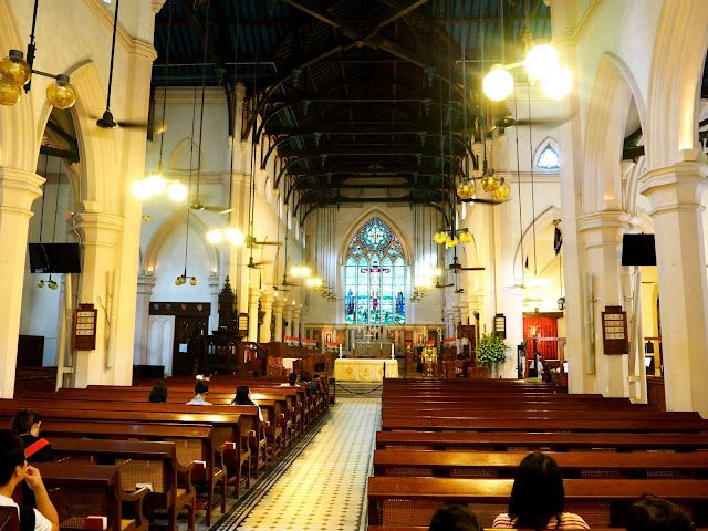 Interior of St John's Cathedral, Central, Hong Kong