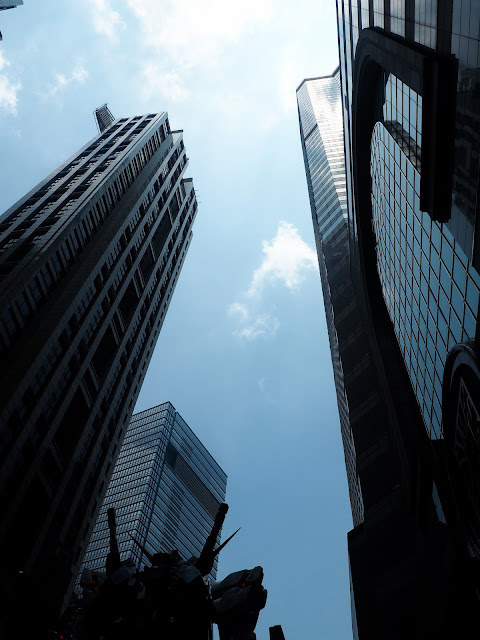 Skyscrapers taken from below in the Times Square / Causeway Bay region of Hong Kong