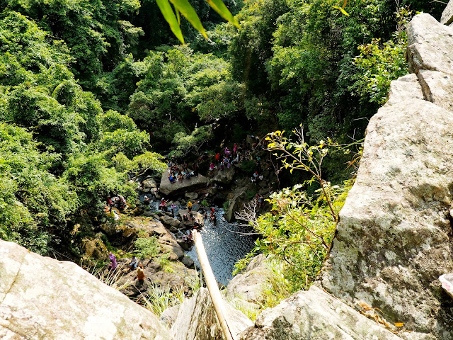 The drop pool below, taken from the pool at the top of Mirror Pool Cascade, Plover Cove Country Park, New Territories, Hong Kong