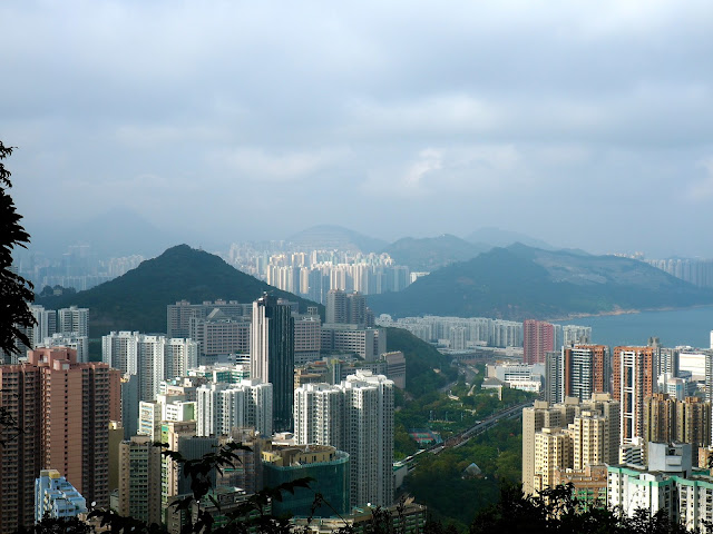 View of Chai Wan skyscrapers from Dragon's Back trail, Hong Kong Island