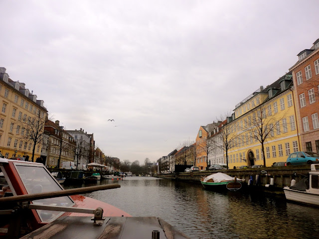 Canal boat tour through Copenhagen, Denmark