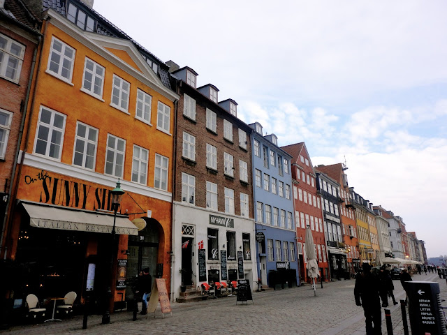 Colourful houses by the harbour at Nyhavn, Copenhagen, Denmark
