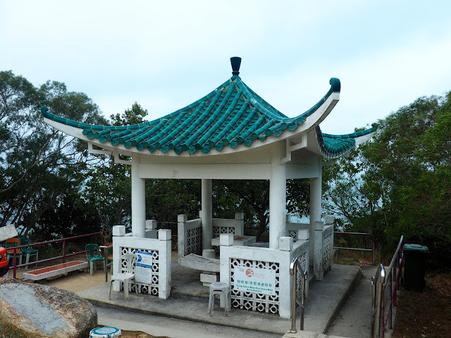 Lookout pavilion on the Family Trail walk, Lamma Island, Hong Kong
