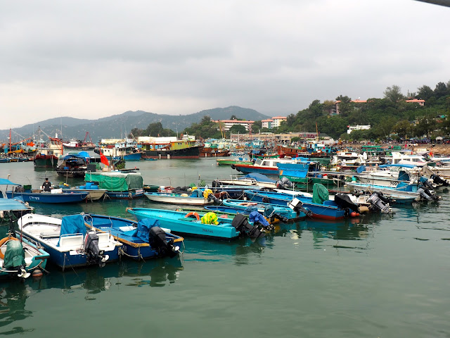 Fishing boats in the harbour at Cheung Chau Island, Hong Kong