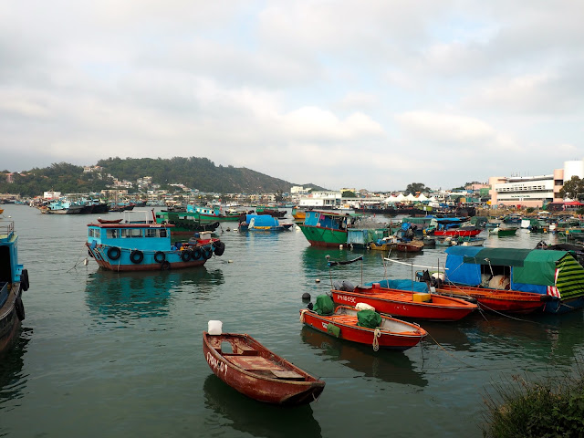 Fishing boats in the harbour of Cheung Chau Island, Hong Kong