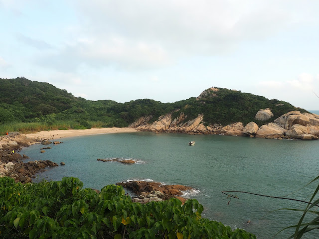 Hidden beach cove of Po Yue Wan along the south side of Cheung Chau Island, Hong Kong