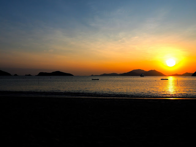 Sunset on Repulse Bay Beach, Hong Kong