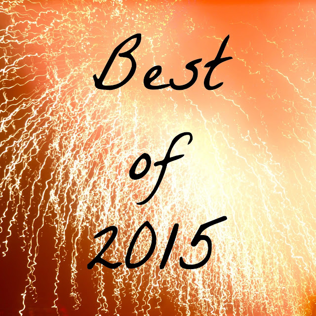Best of 2015 text on fireworks background