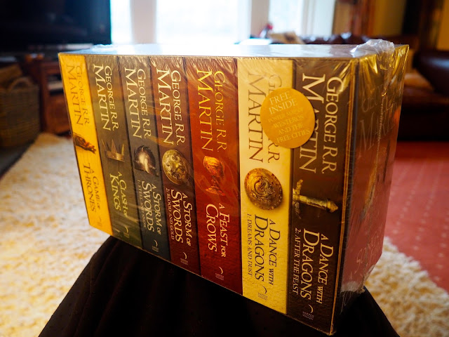 Christmas gift of the A Song of Ice and Fire books box set (Game of Thrones)
