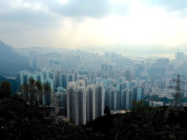 View of Kowloon from the Lion Rock hiking trail, Hong Kong