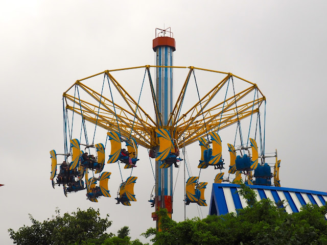 Whirly bird ride in Thrill Mountain, Ocean Park, Hong Kong