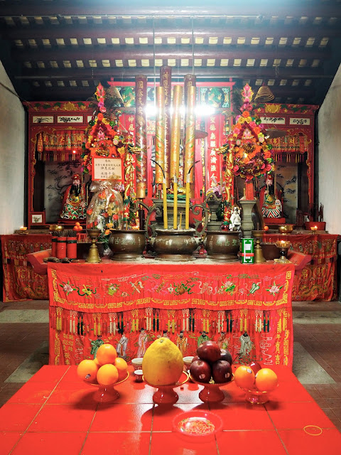 Inside Hung Shing temple in Tai O fishing village, Lantau Island, Hong Kong