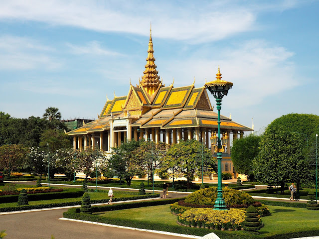 Building in the Royal Palace complex in Phnom Penh, Cambodia