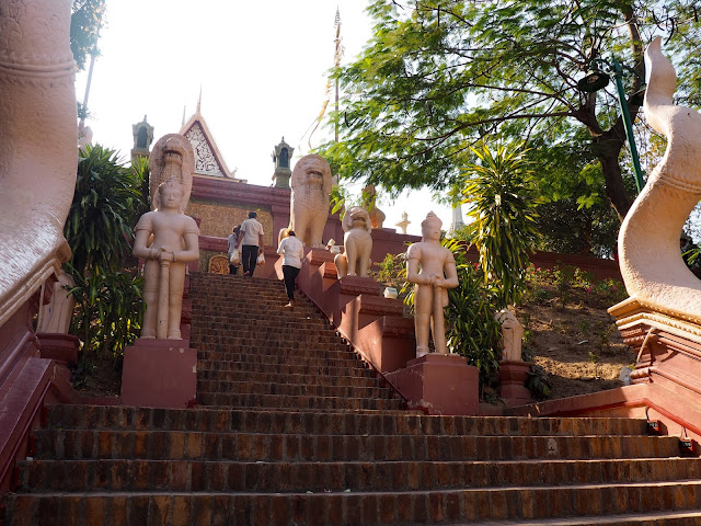 Wat Phnom, on the hilltop in Phnom Penh, Cambodia