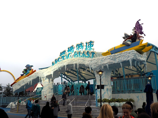 Arctic Blast rollercoaster in the Polar Adventure area of Ocean Park, Hong Kong