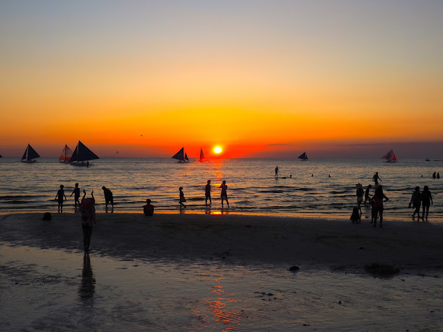 Sunset from White Beach, Boracay, Philippines