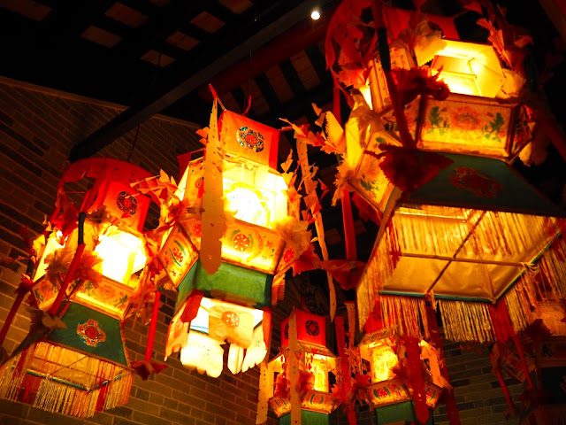 Colourful Chinese lanterns in the Hong Kong Museum of History
