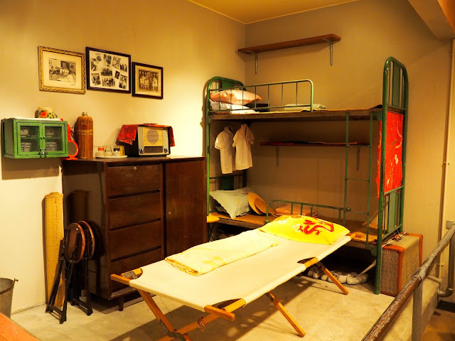 Bedroom replica in Hong Kong 1970s to present exhibit in Hong Kong Museum of History