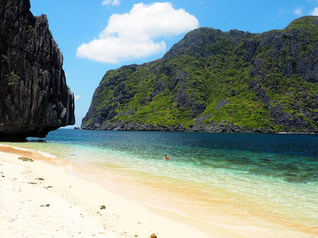 Talisay Beach on Matinloc Island, Tour C around Bacuit Bay, El Nido, Palawan, Philippines