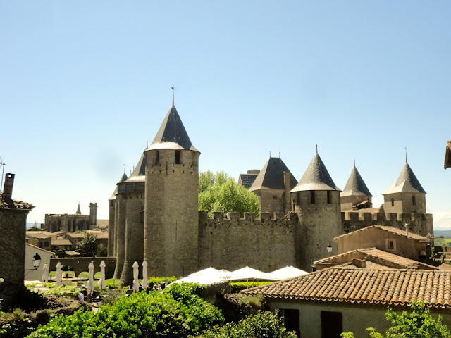 Chateau Comtal and Basilique St-Nazaire, Carcassonne, France