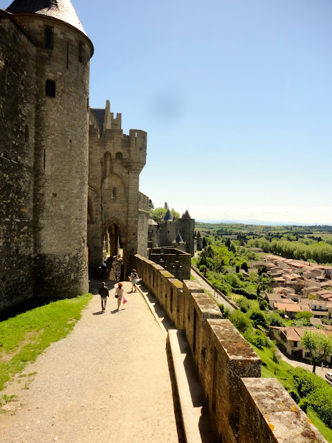 Outer ramparts of La Cite, Carcassonne, France