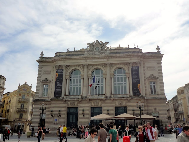 Theatre Place de la Comedie, Montpellier, France