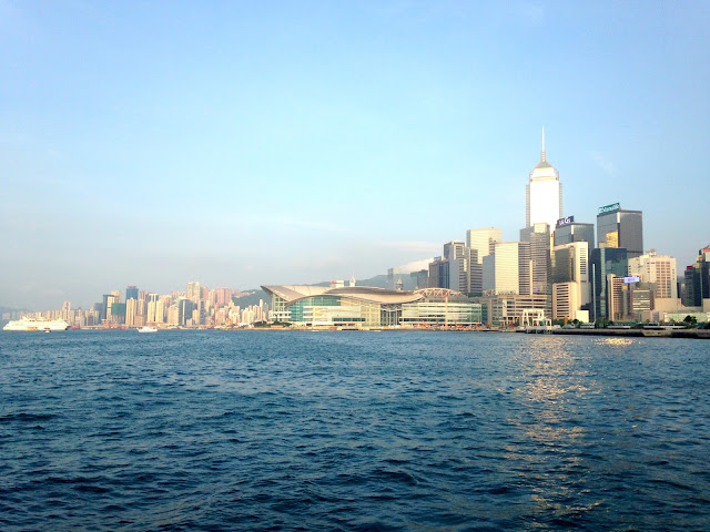 Central skyline from Victoria Harbour, on the junk boat | Hong Kong