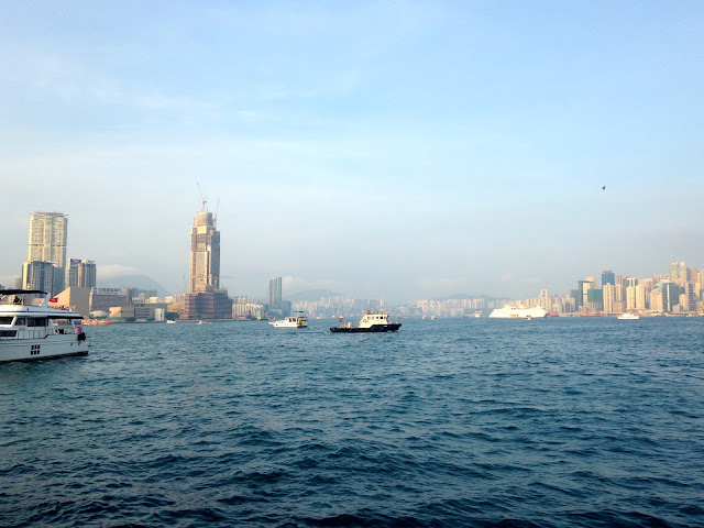 View of Victoria Harbour from the junk boat | Hong Kong