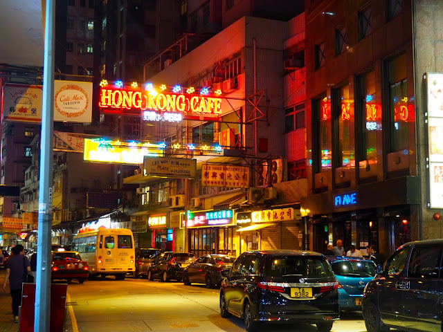 Lockhart Road - Busy streets of Wan Chai at night, Hong Kong
