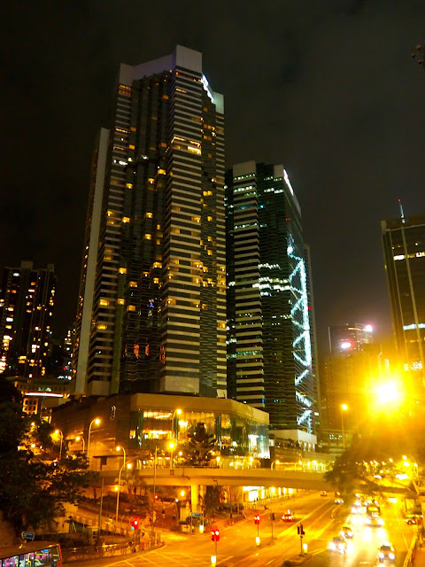 Pacific Place at night, Admiralty, Hong Kong