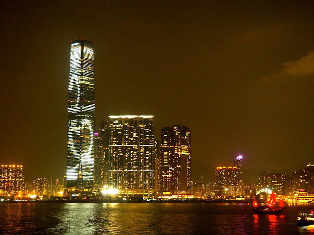 ICC at night, Kowloon, Hong Kong